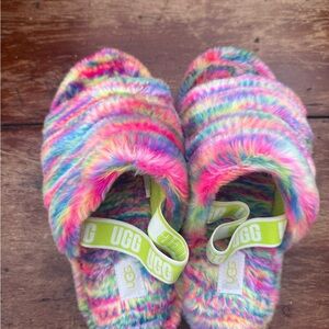 UGG Multicolor Fluffy Slippers
